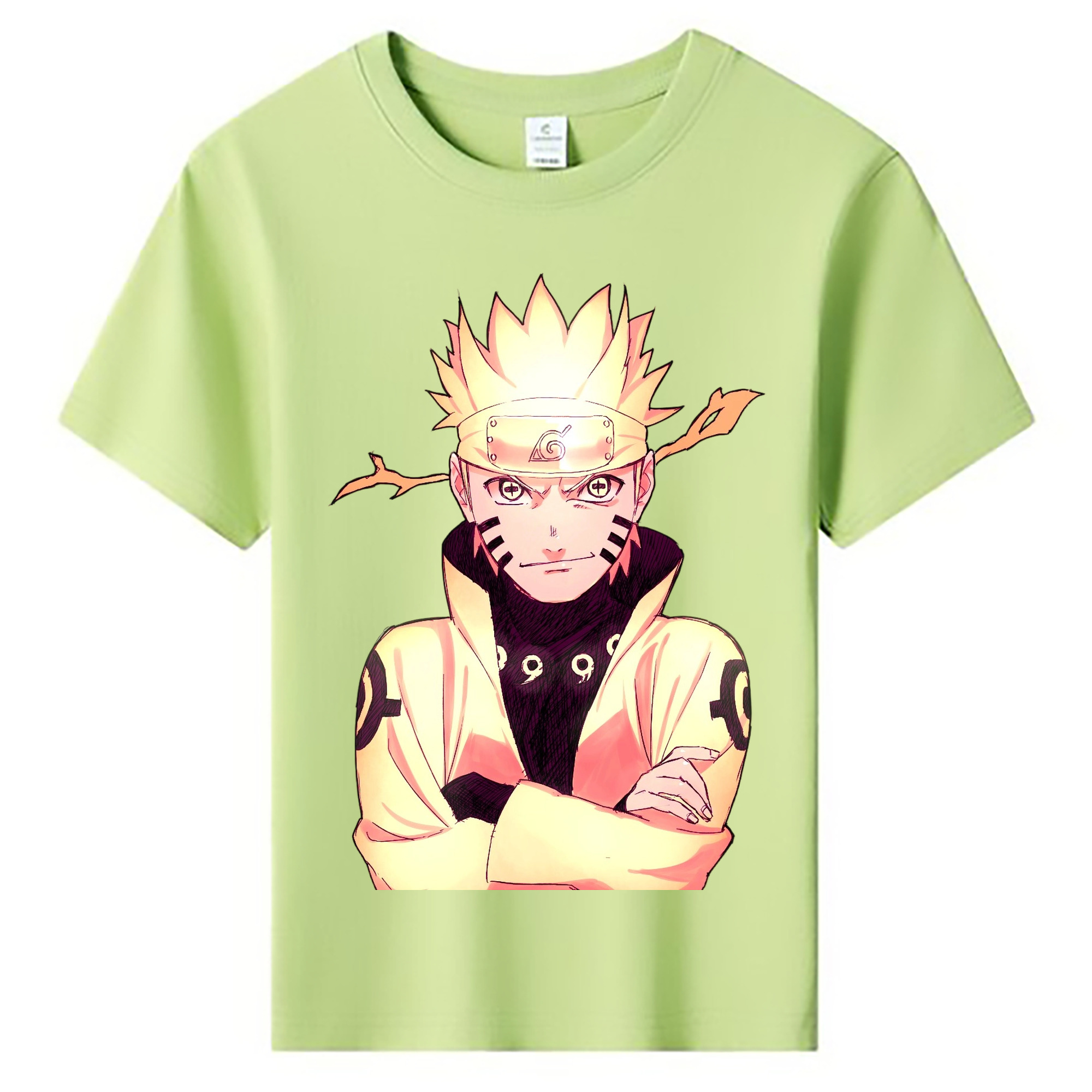 （画像用） NARUTO -ナルト- うずまき ナルト Uzumaki Naruto 綿100％キッズTシャツ（フロントプリント）